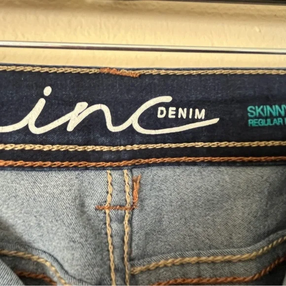 INC International Concepts Women's Skinny Jeans - Dark Blue - Picture 3 of 4